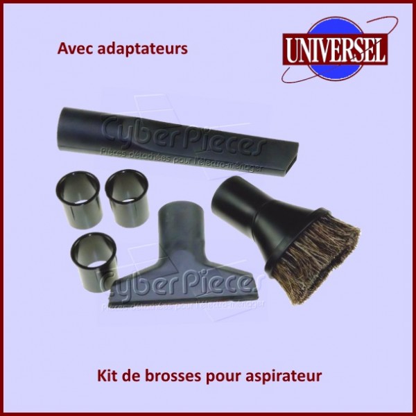 Ensemble de brosses d'aspirateur avec adaptateurs CYB-351263