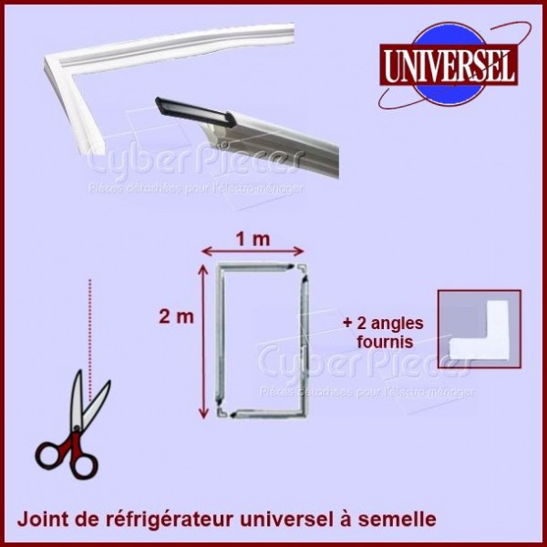 Kit joint magnétique à semelle dimension 1x2m - Pièces réfrigérateu