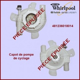 Capot de pompe P28 - Whirlpool 481236018014 ***Pièce bientôt épuisée*** CYB-008365