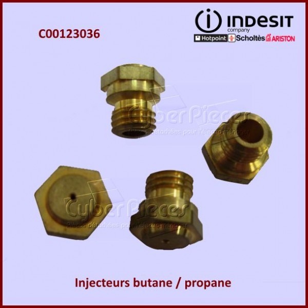 Jeu De 4 Injecteurs Butane / Propane Indesit C00123036 CYB-055994