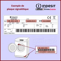 Carte électronique ROHS Indesit C00143471 avec Eeprom spécifique GA-338950