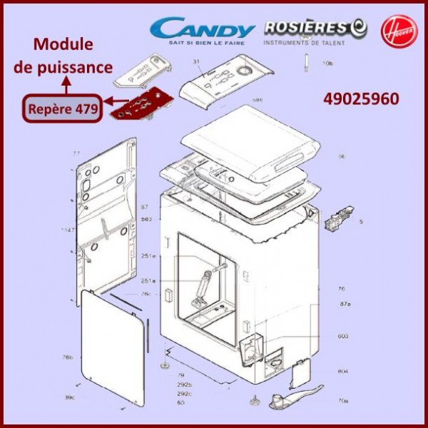 Carte électronique de puissance 49025960 CYB-272827