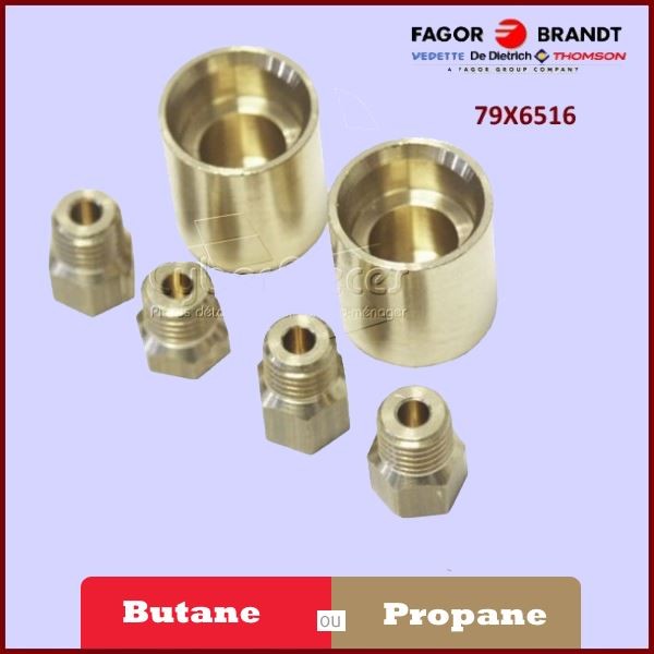 Kit d'injecteurs Butane Propane Brandt 79X6516 CYB-099622