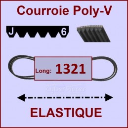 Courroie 1321J5 - J6 - EL - Elastique CYB-051323