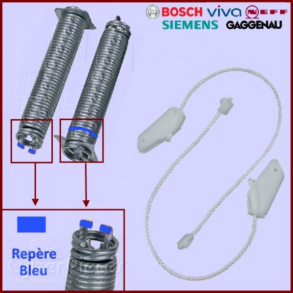 Kit de Réparation Amortisseur Machine a Laver - 2 Tiges et 4 Joints et de  la Graisse - Ø 8 mm 90N - 00673541 00742719 pour Bosch pour Siemens -  Garantie de 10 Ans - MONTERAL : : Gros électroménager