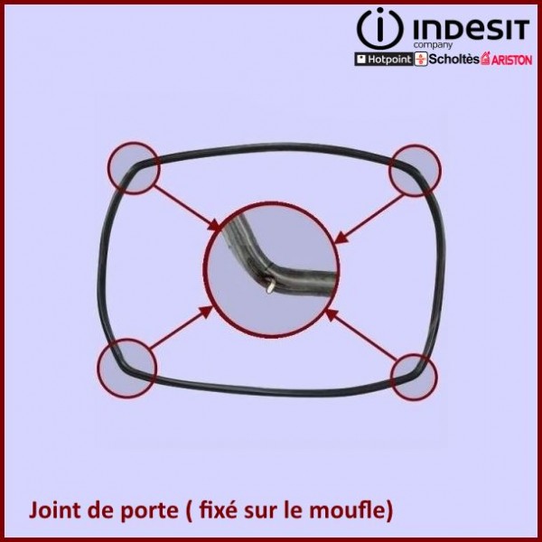 Joint 4 Cotes Pour Four Indesit C00027982 Joint 4 Cotes Pour Four Indesit C00027982
