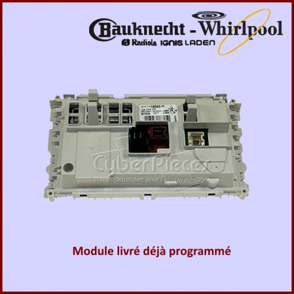 Carte électronique de commande Whirlpool 480111104635 GA-320085