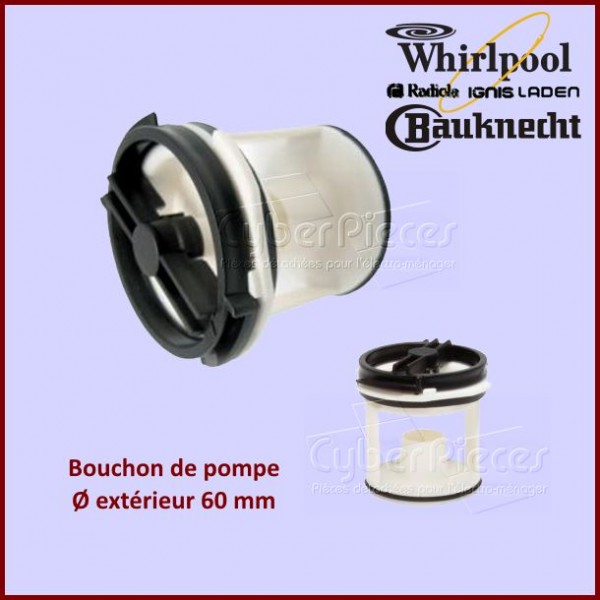 Bouchon de pompe seul Whirlpool 481936078363 CYB-000451