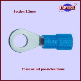 Cosse oeillet pré-isolée bleue - Section 5.2mm CYB-234719