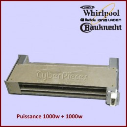 Élément chauffant 2 x 1000W 10A - 480112100454 ***Pièce épuisée*** CYB-439329