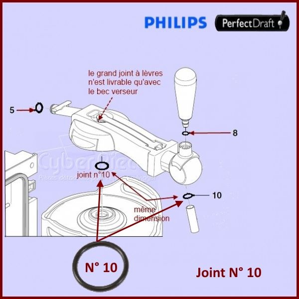 Joint Torique PerfectDraft O-ring (N°10) 996500032659