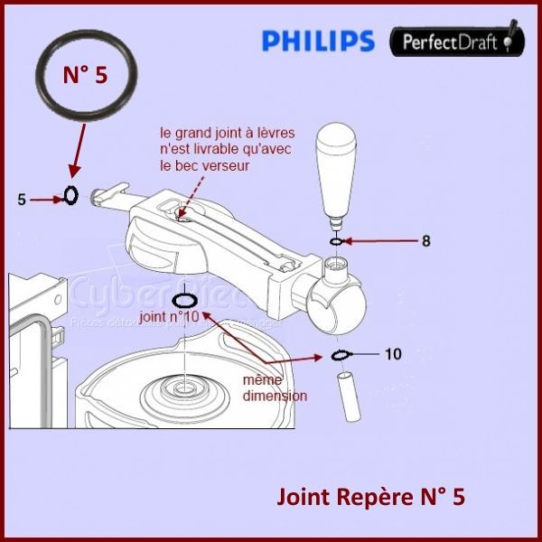 Joint Torique PerfectDraft O-ring (N°05) 996500026126 CYB-105200