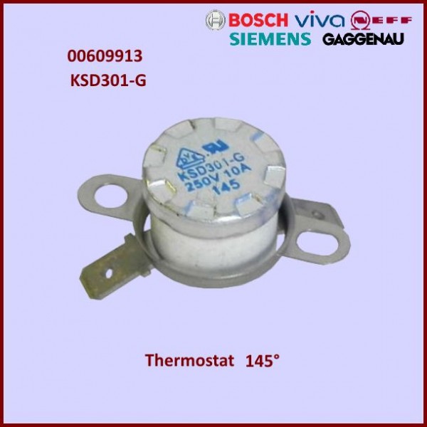 Thermostat klixon 145° - KSD301-G / Bosch 00609913 CYB-190435