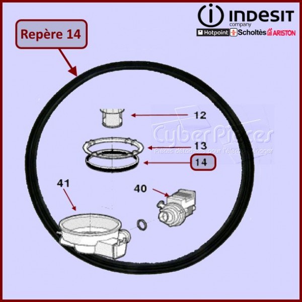 Joint du Fond de Cuve Indesit C00054828 CYB-317788 Joint du Fond de Cuve Indesit C00054828 CYB-317788
