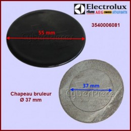 Dessus de chapeau de brûleur ELECTROLUX 3540006081 CYB-135832