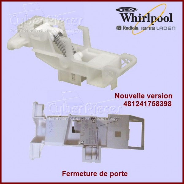 Verrouillage de porte Whirlpool 481241758398 CYB-081795