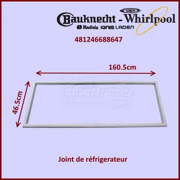 Joint magnétique de porte Whirlpool 481246688647 CYB-013901