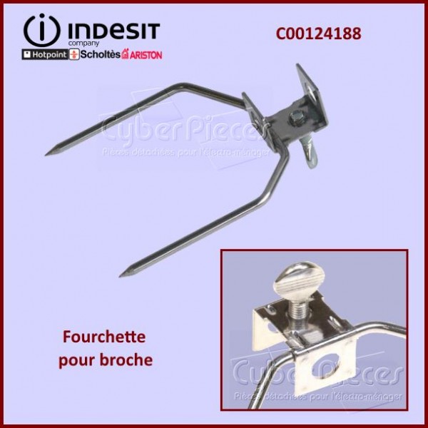 Fourchette pour broche Indesit C00124188 CYB-333429