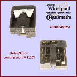 Relais klixon compresseur Whirlpool 481010480251 CYB-226080