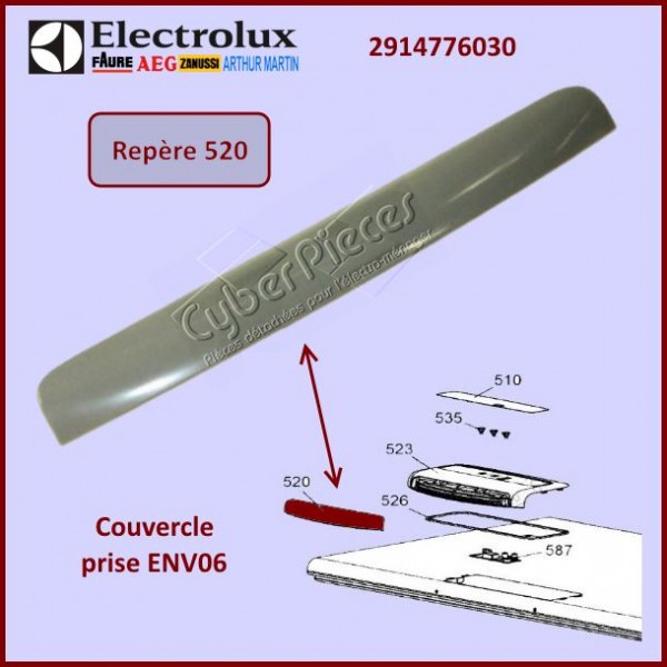 Couvercle prise ENV06 Electrolux 2914776030 CYB-141475