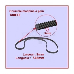 Courroie 546mm Machine à Pain AT6955391400 CYB-110587