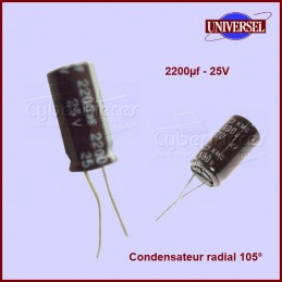 Condensateur 2200,0µF (2200,0mF) 25V CYB-080484