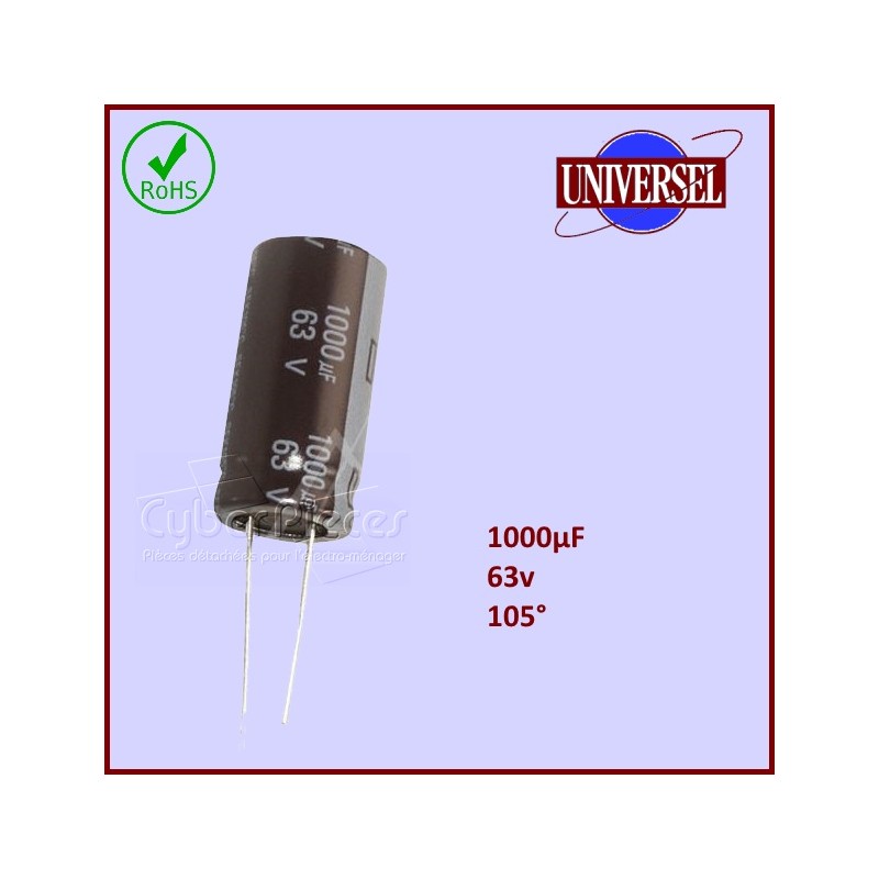 Condensateur 1000,0µF (1000,0MF) 63V CYB-427456