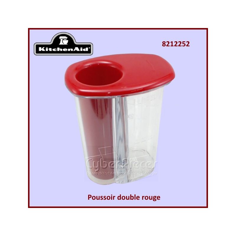 Poussoir double rouge KFP7DPER Kitchenaid 8212252 CYB-019521