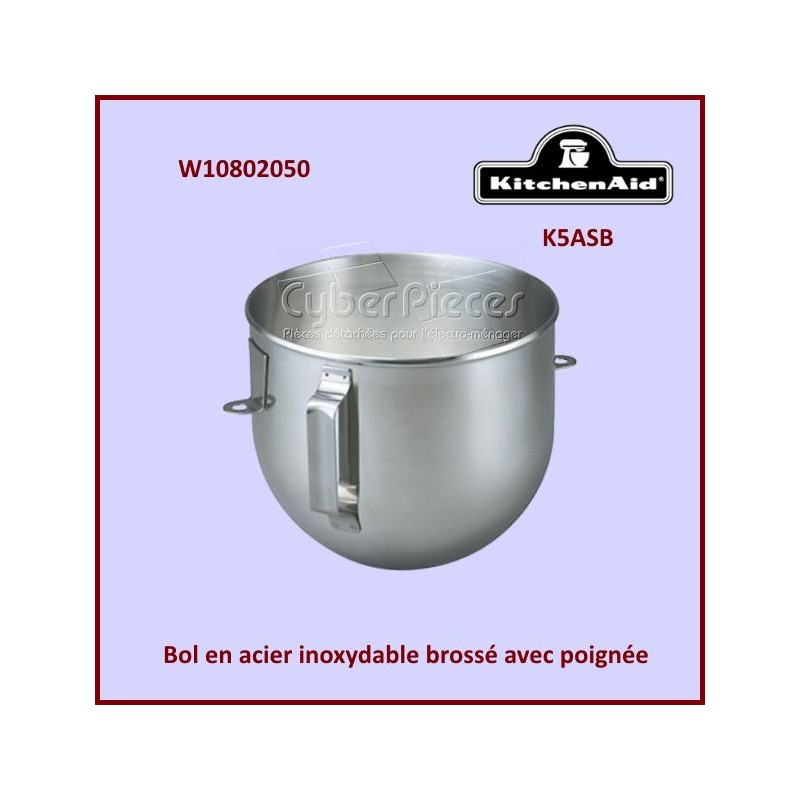 Bol de mixeur K5ASB Kitchenaid W10714130 CYB-023214