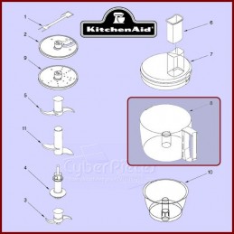 Bol avec poignée Blanche Kitchenaid 8211939 CYB-196277