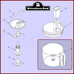 Bol avec poignée blanche Kitchenaid 8211906 CYB-421829