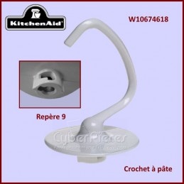 Crochet à pâte blanc K45DH Kitchenaid W10674618 CYB-021104