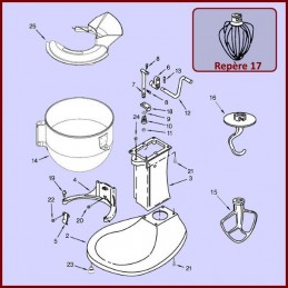 Fouet KN256WW Kitchenaid 9703491 CYB-029490