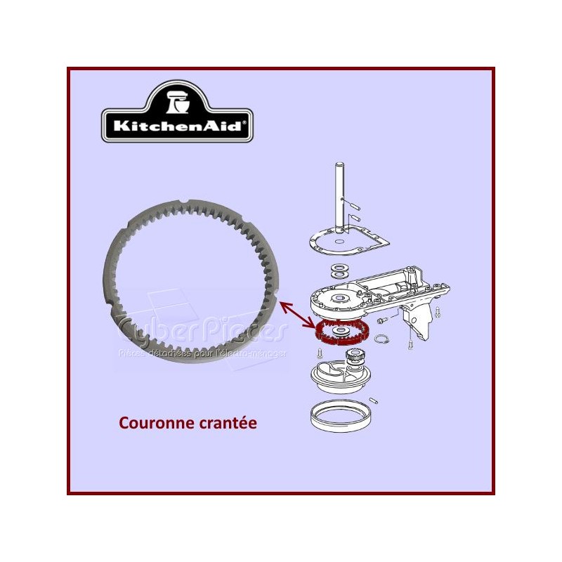 Pignon - Couronne crantée Kitchenaid 9703904 CYB-126533