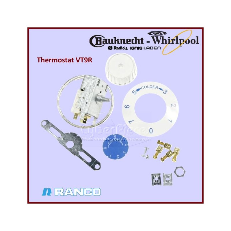 Thermostat A130460R - VT9R Whirlpool 484000008686 CYB-085205
