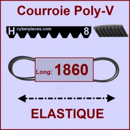 Courroie 1860H8 - EL - élastique CYB-003872