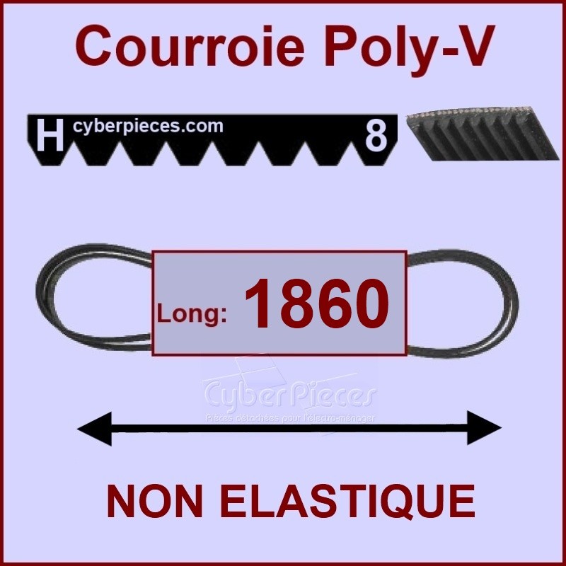 Courroie Sèche Linge EL 1860 H8 1860PH8, 8PHE1860, 1860PH8EL, 8PHE1860