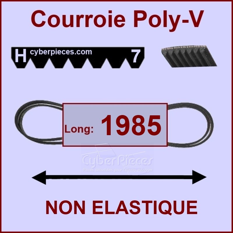 Courroie 1985H7 non élastique CYB-003766
