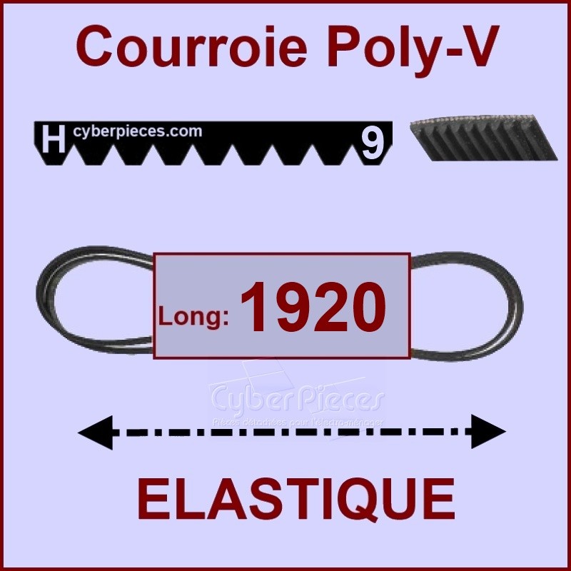 Courroie 1920H8-H9 - EL- élastique CYB-003841