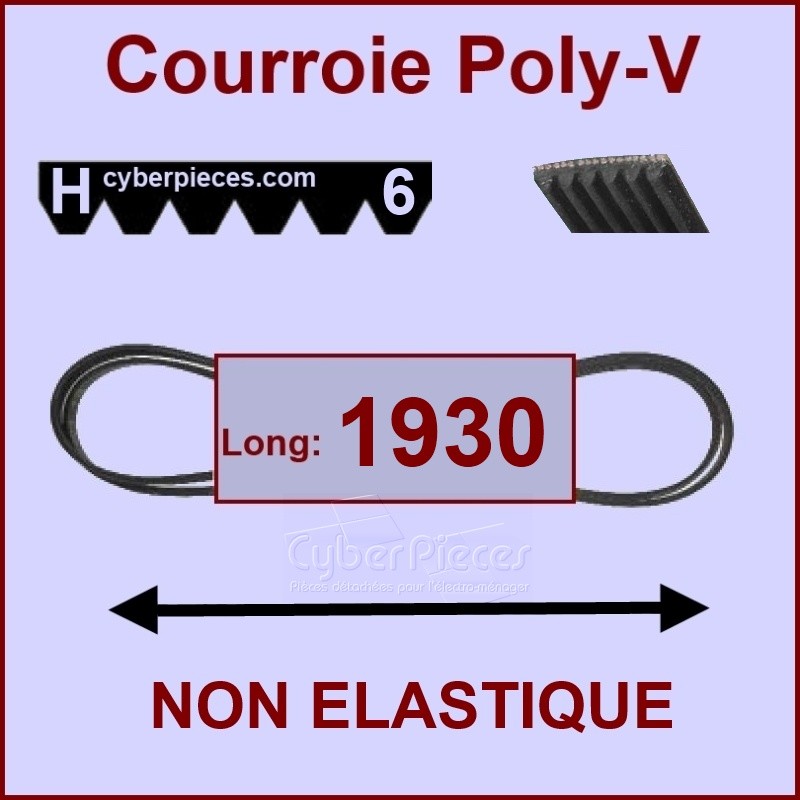 Courroie 1930H6 non élastique CYB-003865