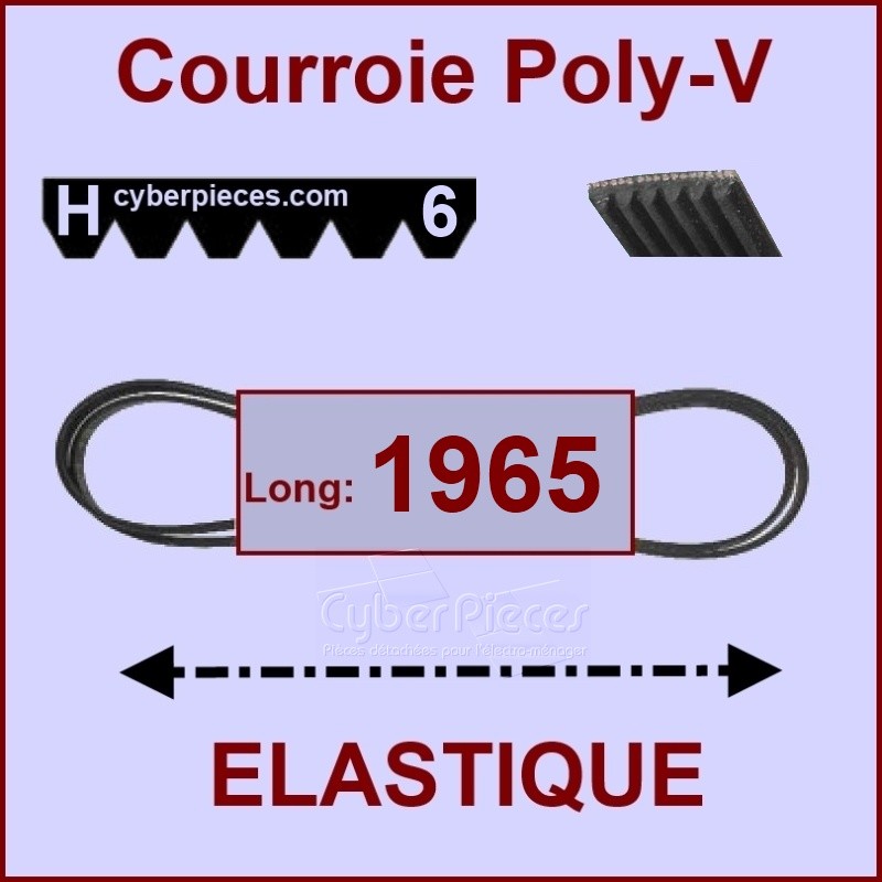 Courroie 1965H6 - EL - élastique CYB-004022