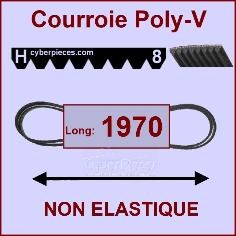 Courroie 1970H7 - H8 non élastique CYB-004619