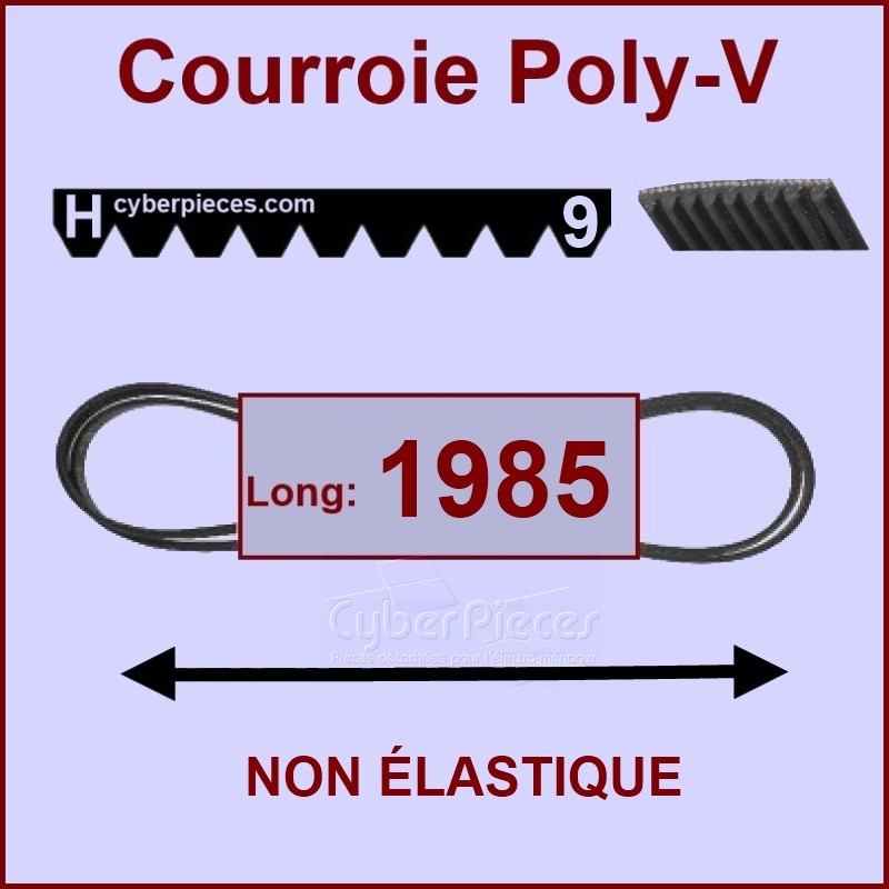 Courroie 1985H9 non élastique CYB-039796