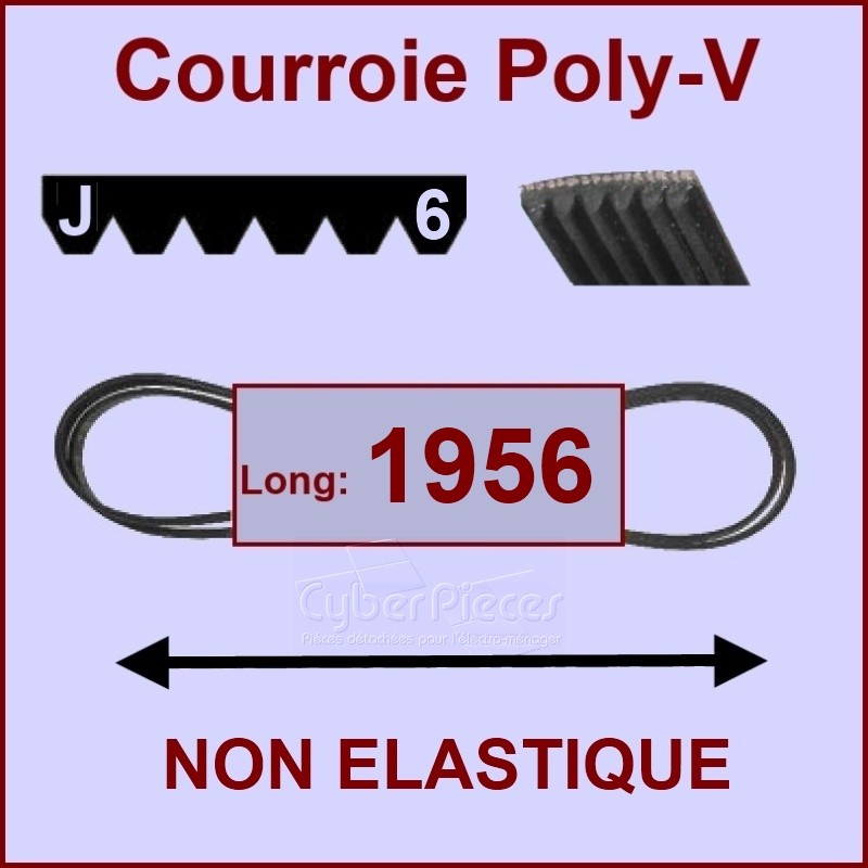 Courroie 1956J6 non élastique CYB-111966