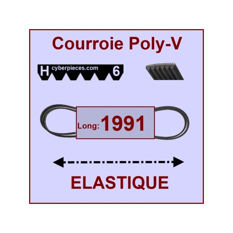 Courroie 1991H6/H8 - EL- élastique CYB-331470