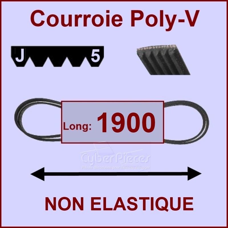 Courroie 1900J5 non élastique CYB-390231