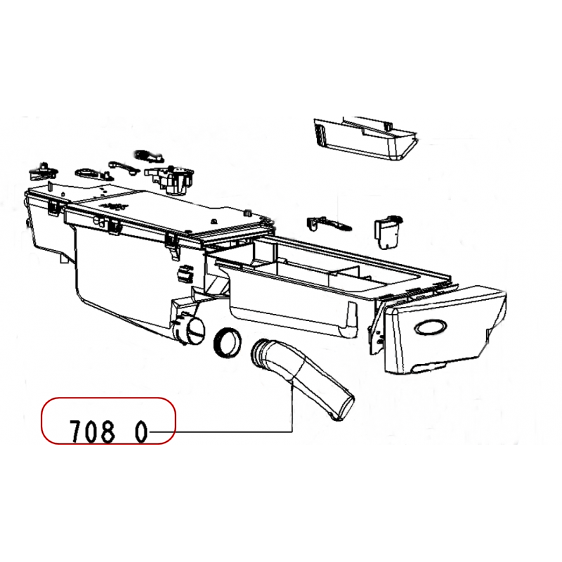 Durite Whirlpool 481253048626 481070201452 Durite Whirlpool 481253048626 481070201452