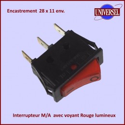 Interrupteur Simple M/A Lumineux CYB-111898