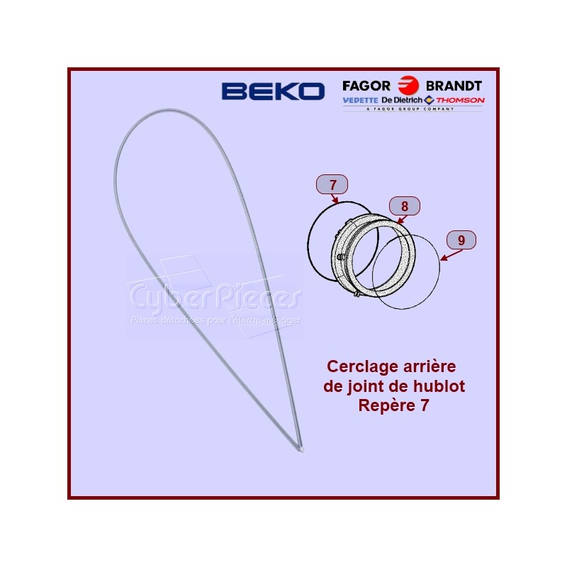 Cerclage arrière de manchette Beko 2802580300 Cerclage arrière de manchette Beko 2802580300