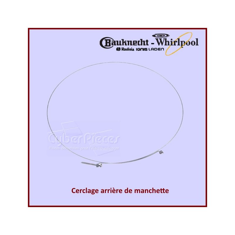 Cerclage Arrière de manchette Whirlpool 481953288054 CYB-086547